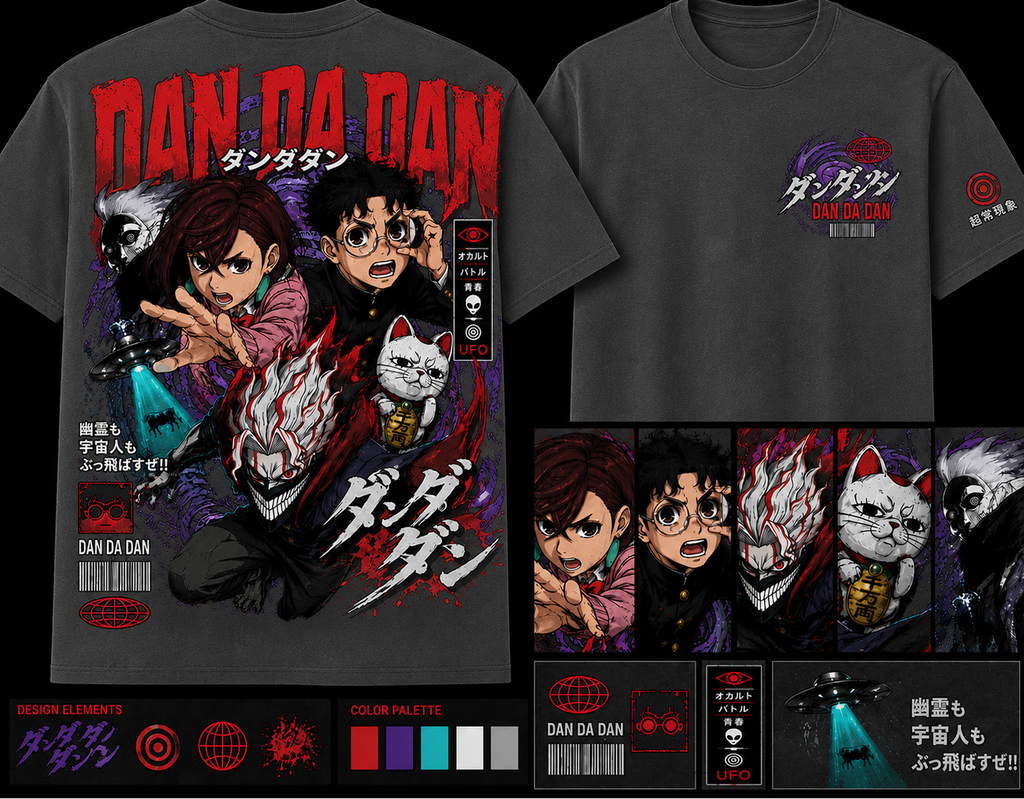 Akaza Anime T-Shirt | Demon Art Graphic Tee | Manga Streetwear Back Print