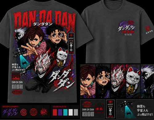 Akaza Anime T-Shirt | Demon Art Graphic Tee | Manga Streetwear Back Print