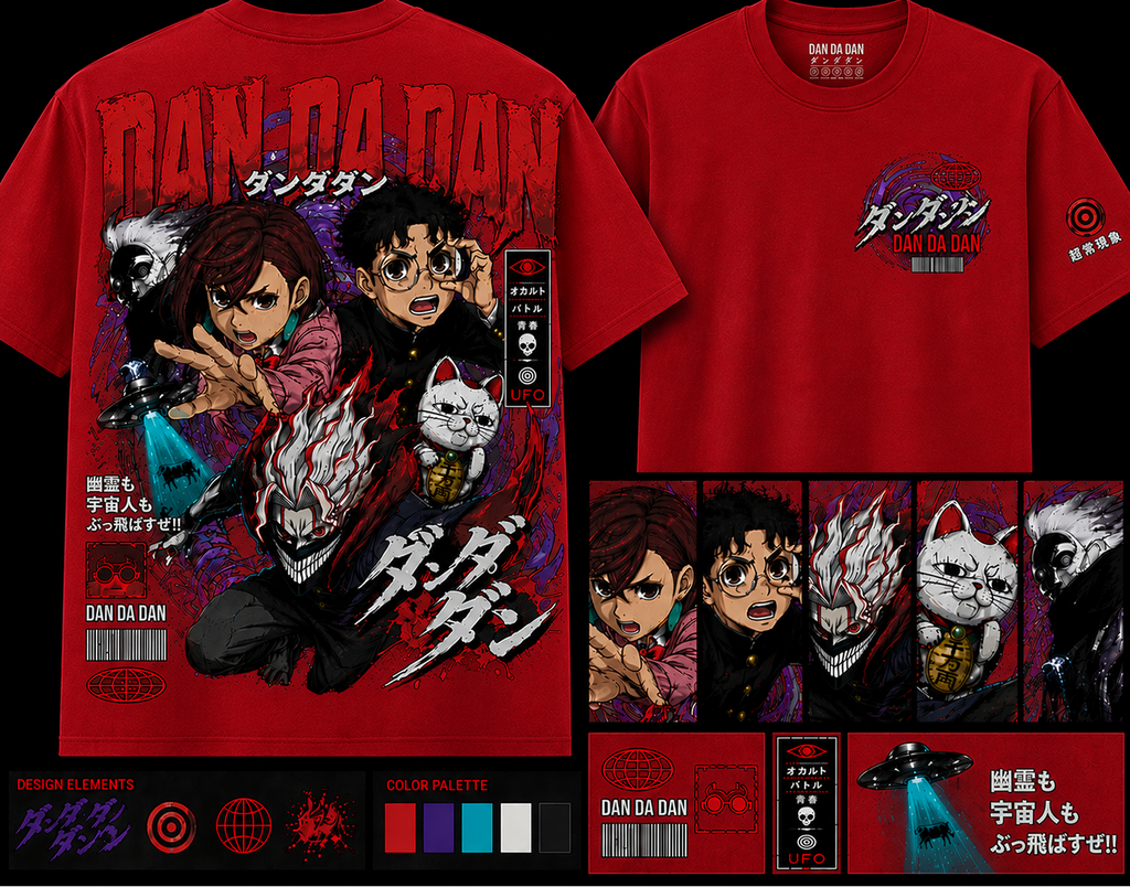 Akaza Anime T-Shirt | Demon Art Graphic Tee | Manga Streetwear Back Print