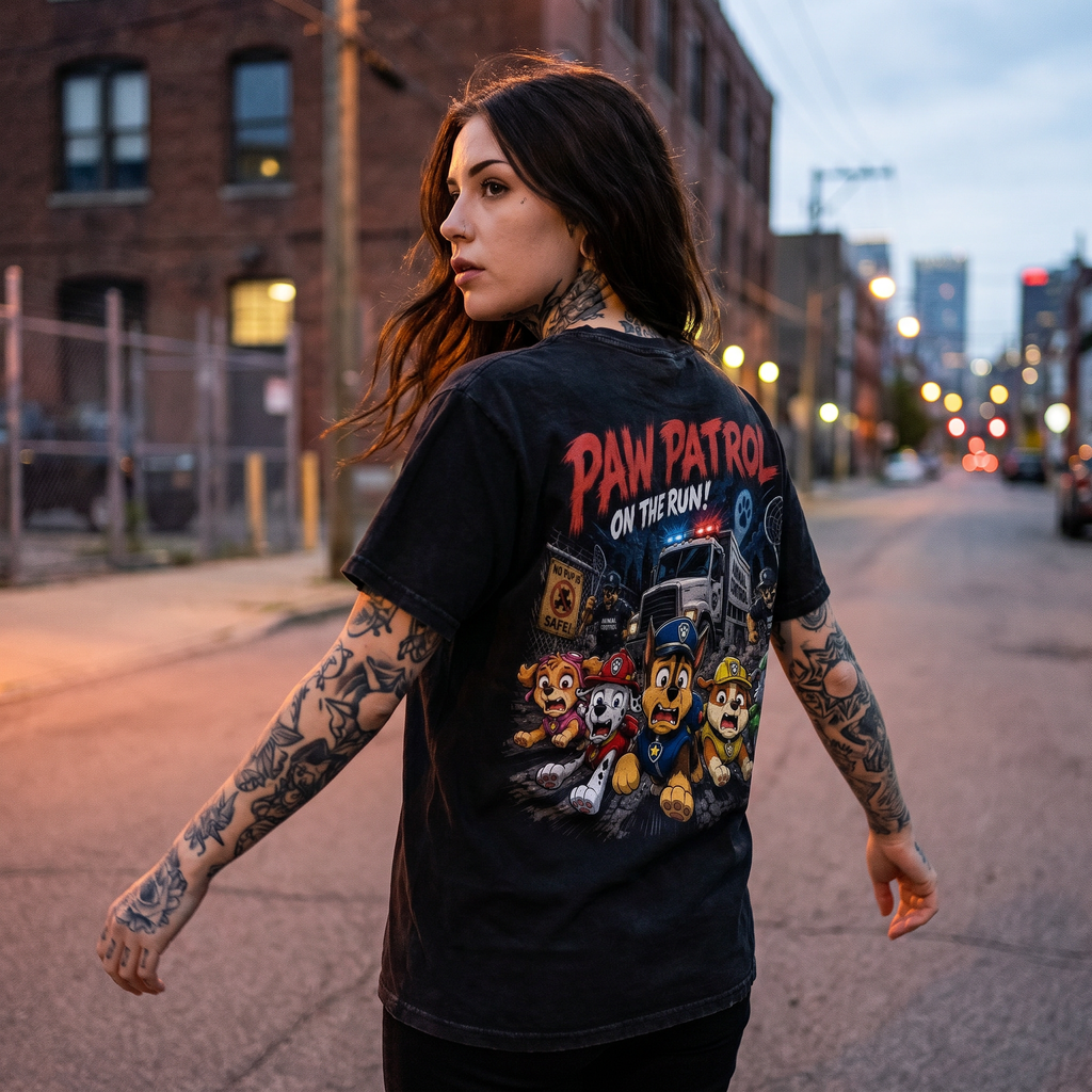 Dog Patrol: On The Run! | Retro Escape Graphic Tee