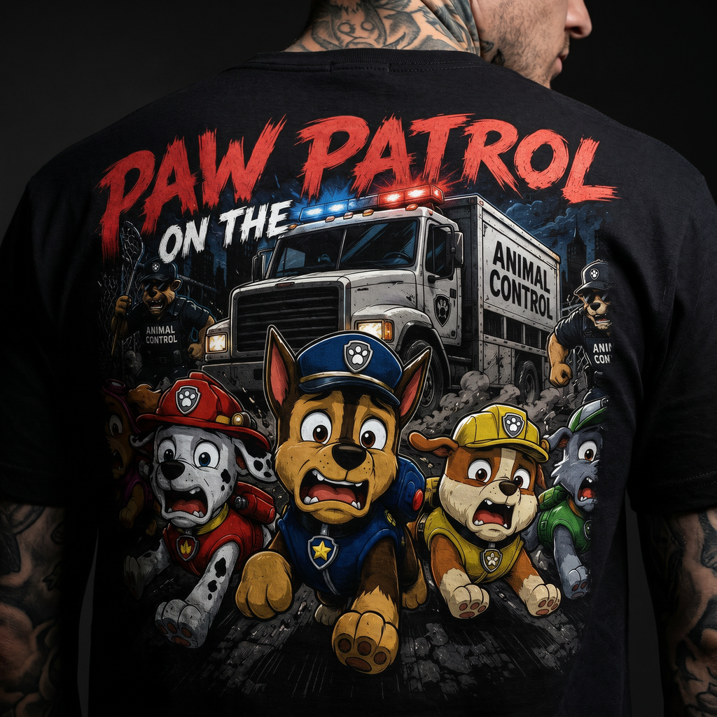 Dog Patrol: On The Run! | Retro Escape Graphic Tee