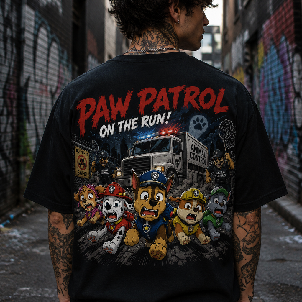 Dog Patrol: On The Run! | Retro Escape Graphic Tee