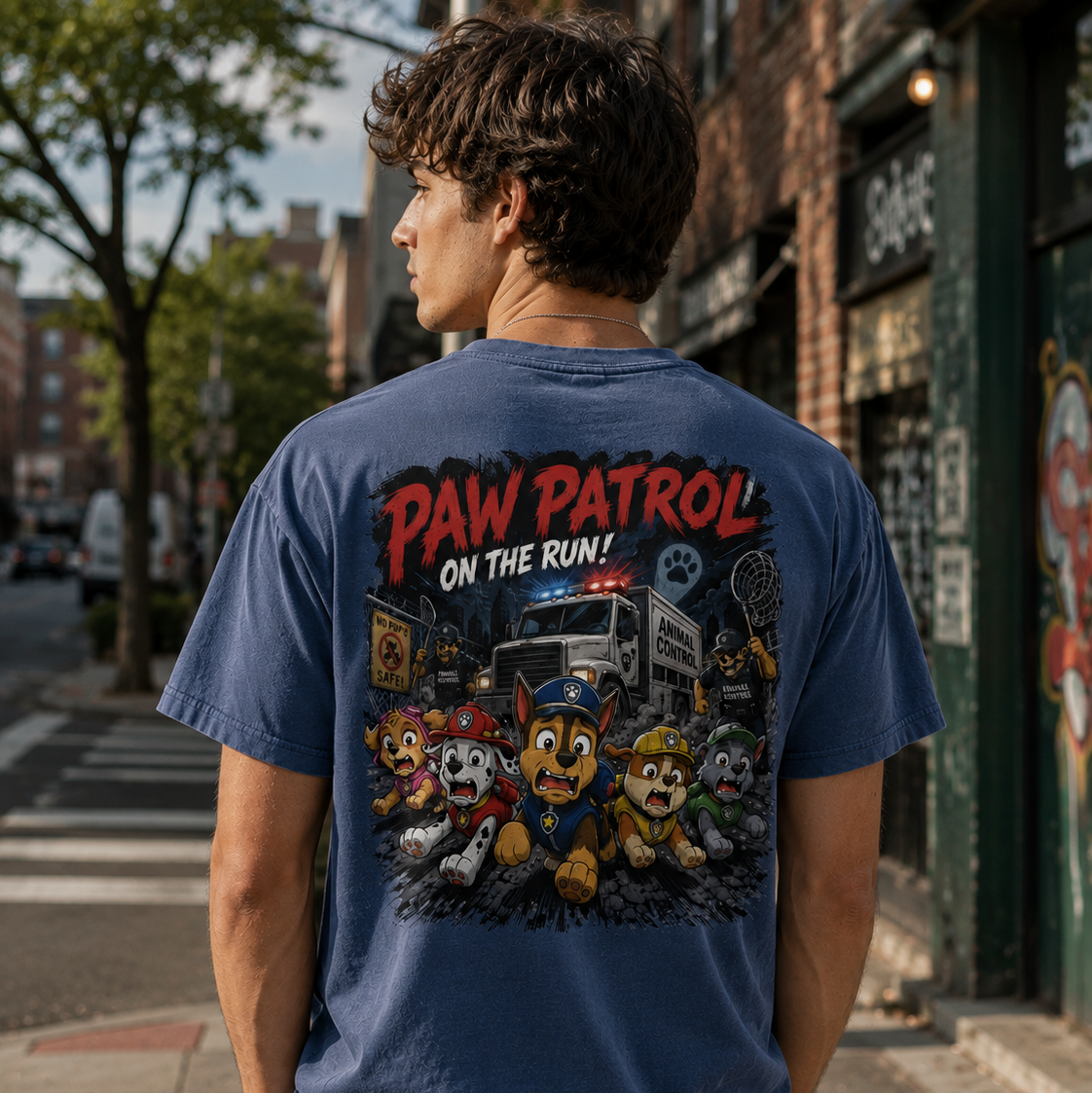 Dog Patrol: On The Run! | Retro Escape Graphic Tee